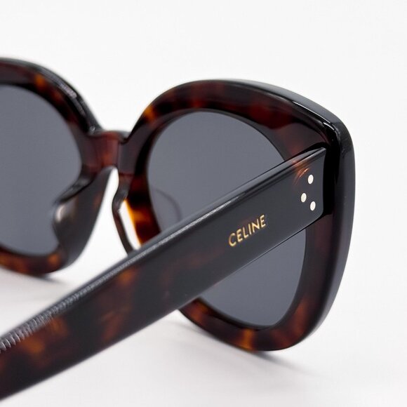 NEW CL40295F 52A CELINE SUNGLASSES HAVANA GREY EYEWEAR - Picture 6 of 9